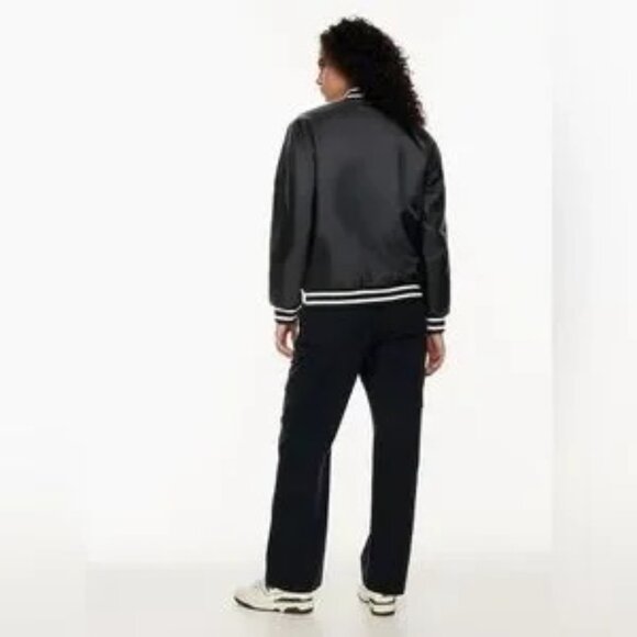 Aritzia TNA Stadium Bomber Jacket Black Size XS - Picture 12 of 13